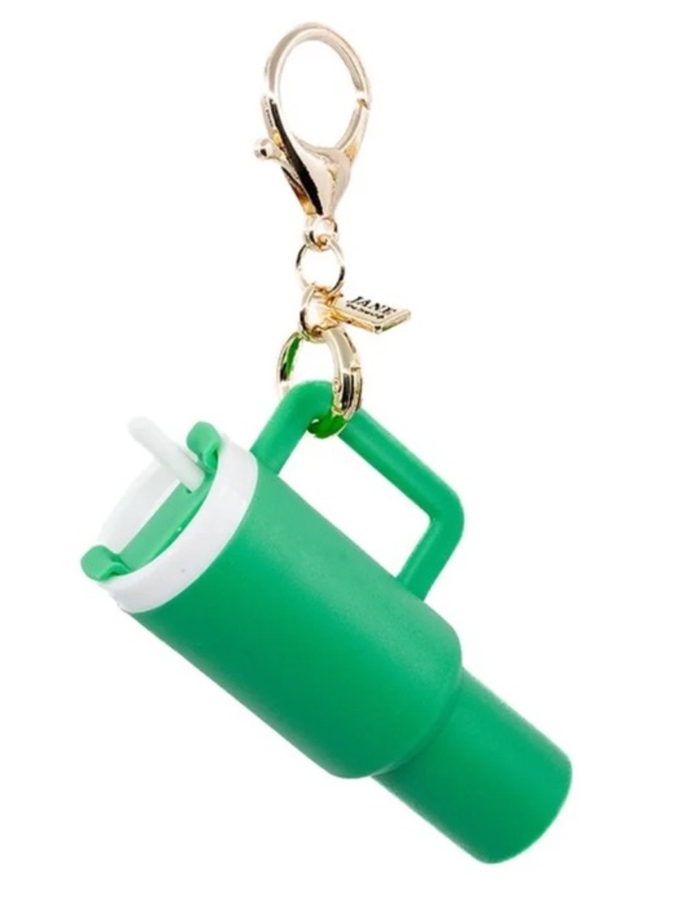 Stanley Bag Charm Keychain Green Unisex Opens & Closes NEW